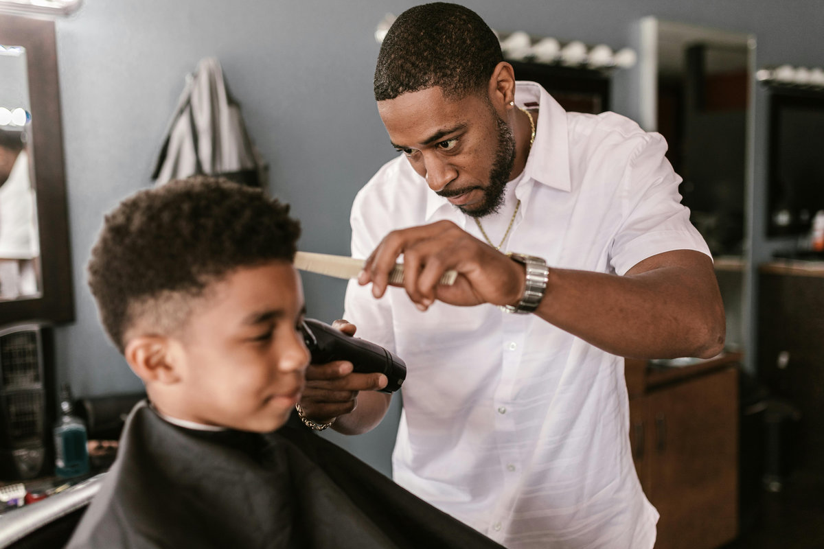 Site Barbearia Lisboa- Corte Infantil 